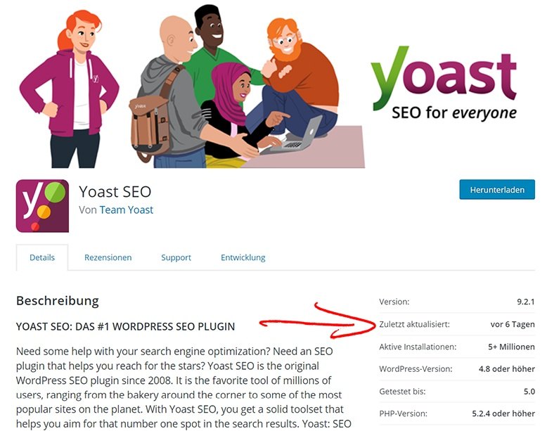yoast seo wordpress plugin beschreibung