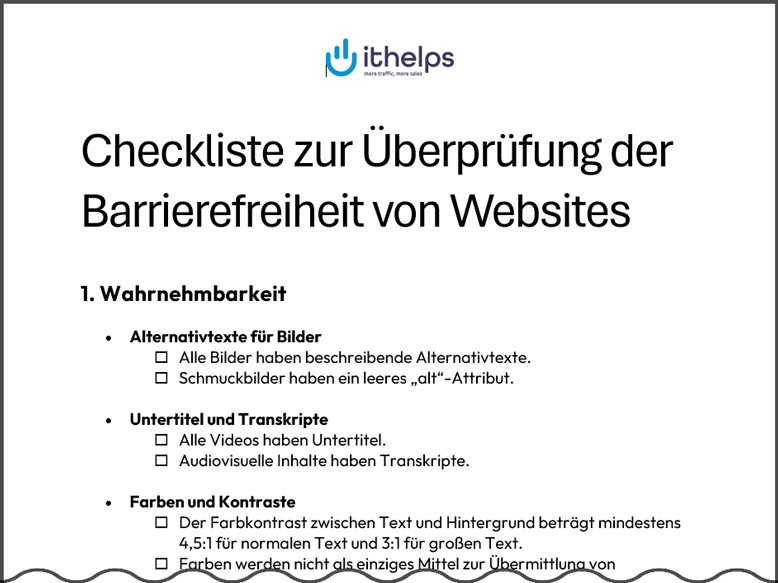 barrierefreiheit checkliste